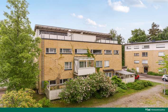 Kerrostalo, 3-4h+k, s, suuri lasitettu kattoterassi, 104 m², Kurkimäki, Helsinki
