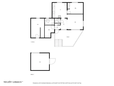Omakotitalo, 3h, k, kph/s, wc, kahden auton katos, varasto, 55/83 m², Mukkula - View 2