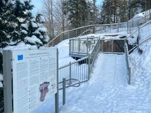 Alueella kivoja ulkoilureittejä.