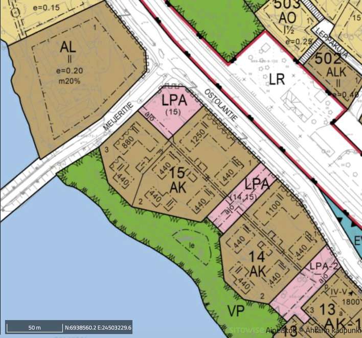 Tontti, 3 620 m², Keskusta - Näkymä 2