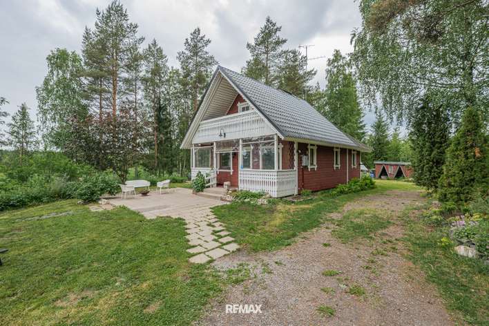 Omakotitalo, tupa, alkovi, kph/s, wc, vh, parvi, 46 m², Mallusjoki