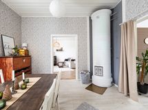 Toinen toimiva tulisija (ja niitä myös käytetään)/ Den andra fungerande eldstaden