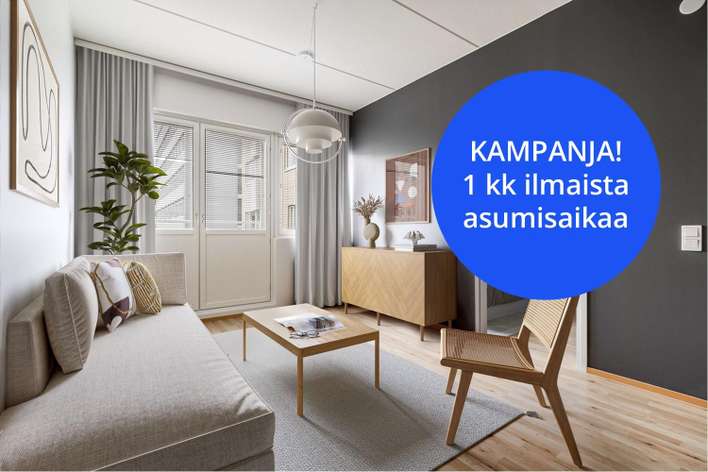 Kerrostalo, 2H+K, 41 m², Keskusta