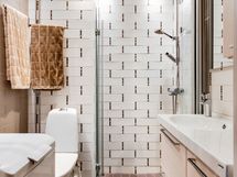 Kompkti  ja tyylikäs suihkuhuone/wc