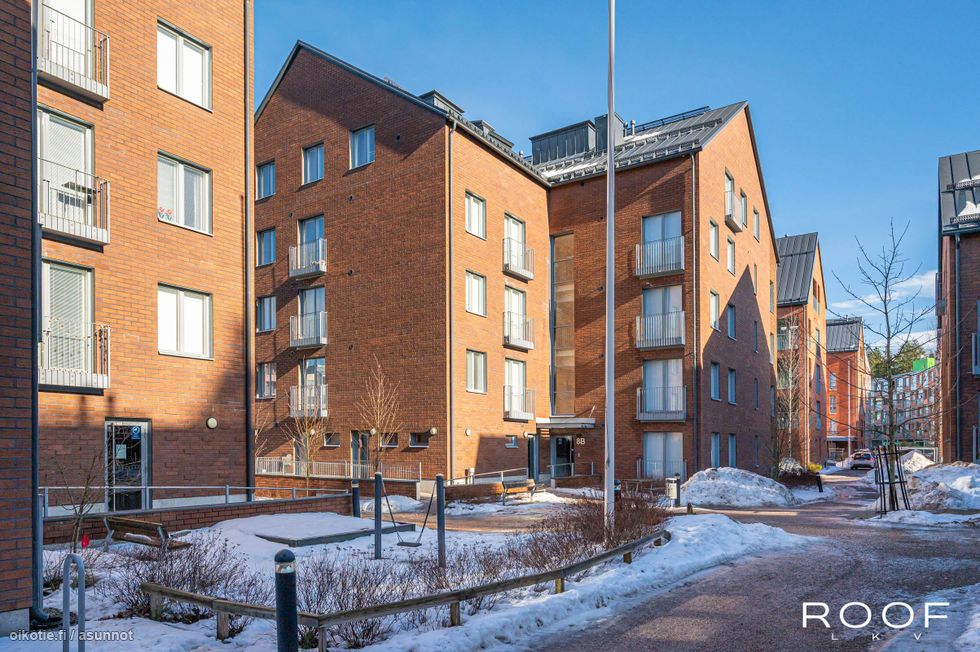 Espoon keskuksen Suviniityn alue on rakennettu 1900-luvun alun tiiliarkkitehtuuria kunnioittaen.