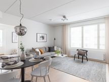 Vastaava stailattu malliasunto