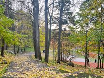 Alppipuistokin, jossa kesällä tapahtumia, aivan lähellä.