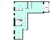 Kodin pohjapiirros (3h+k, 78 m²)