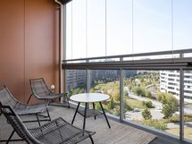 Näkymä taloyhtiön saunaosastolta