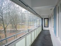 iso lasitettu parveke