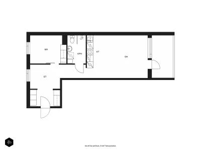 Kerrostalo, 2h+kt, 54,5 m², Matinkylä - Radharc 2