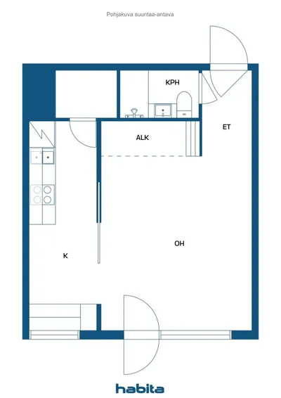 Kerrostalo, Kattavasti remontoidun hissitalon yksiö sijoittajalle tai ensiasunnoksi, 30,5 m², Joensuu - View 2
