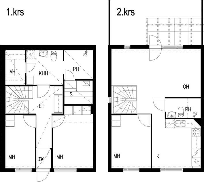 Paritalo, 4h+k+s, 91 m², Muurala – pohled 2