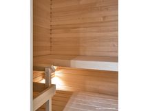 Asunnon A26 sauna, materiaalit saattavat poiketa ko. asunnossa