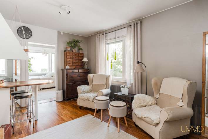 Kerrostalo, 3h+kk, 41 m², Keskusta, Turku