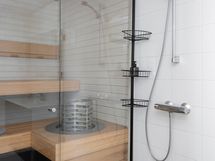 Tyylikäs sauna.