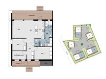 Huoneistopohja ja asemapiirustus