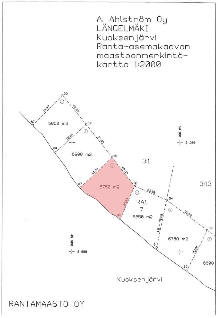 Tontti, 5 750 m², Längelmäki