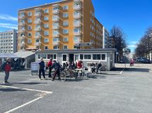 Tammelan torille on matkaa reilut 100 metriä.