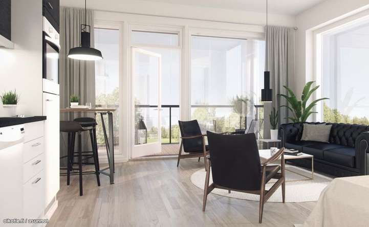 Kerrostalo, 1h + k + parveke/terassi, 24 m², Alikerava, Kerava