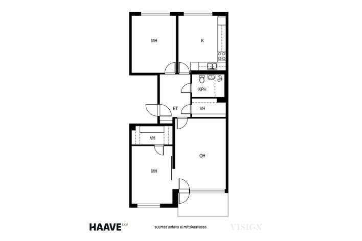 Kerrostalo, 3h,k, 76,5 m², Nummela - Näkymä 2