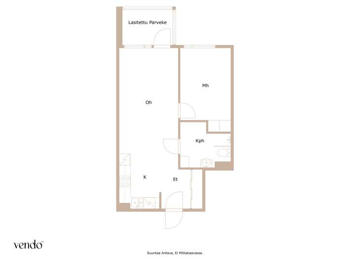 Kerrostalo, 2h+kk, 47,5 m², Matinkylä – pohled 2