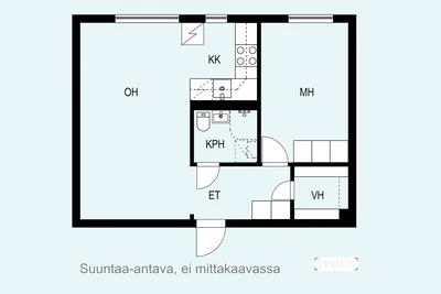 Kerrostalo, 2h+kk+kph+vh, 49,5 m², Suvela - Vaade 2