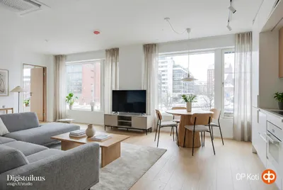 Kerrostalo, 2h,kt,kph,ransk.parveke (YJ: 2h+kt), 50,5 m², Hietalahti