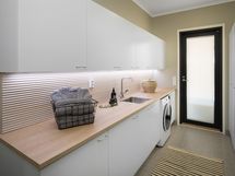 Havainnekuva suunnitellun talon rakentajan valmiista kohteesta, suuntaa antava