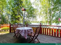 Terassin upeat näkymät järvelle