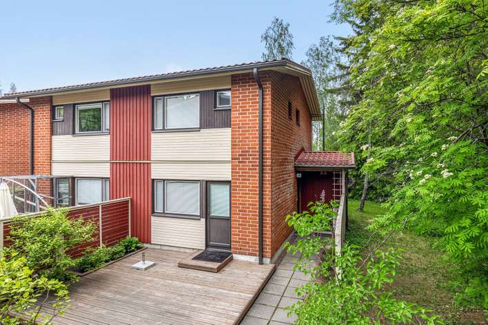 Rivitalo, 3h, k, kh, s, wc, terassipiha, ranskalainen parveke, 74,5 m², Päiväranta - Näkymä 3