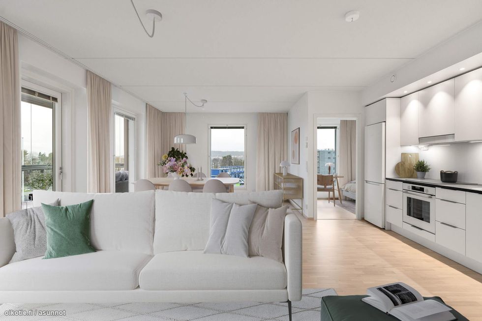 Virtuaalisesti kalustettu valokuva asunnosta A 42