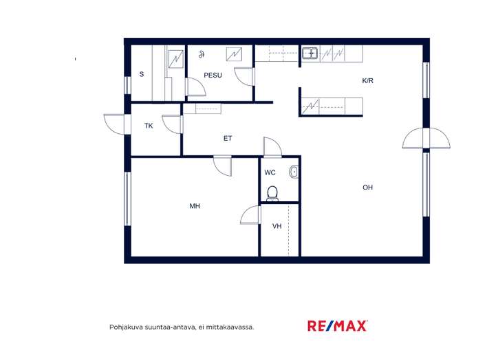 Rivitalo, 2h,k,khh,kph,s,vh,wc,var,ak, 66,1 m², Vanhatalo - View 2