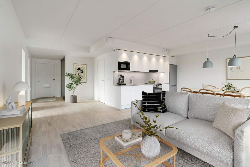 Virtuaalisesti kalustettu valokuva asunnosta B 45