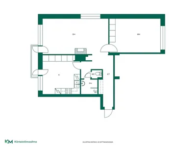 Kerrostalo, 2h, k, kph, wc, p, 83 m², Voikkaa - View 2