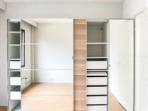 Käytännölliset liukuovi kaapistot.