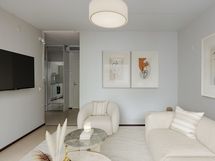 Virtuaalisesti kalustettu (olohuone)