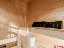 Tilava sauna antaa hyvät löylyt.