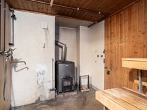 Saunassa on myös suihku