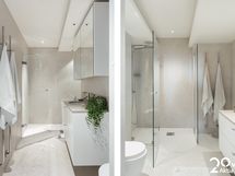 Yläkerran makuuhuone 4:n yhteydessä kph / Alakerran wc