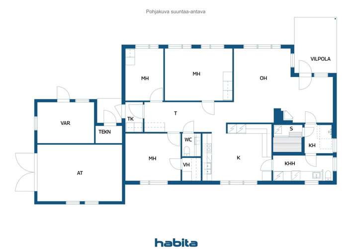 Omakotitalo, OKT 4h,k,s,at, 104/134 m², Säynätsalo - Näkymä 2