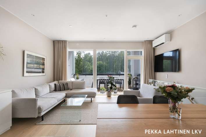 Paritalo, 3 h, k, rt, askh, khh/ph, s, kph, erill. wc, vh, lasitettu parveke ja terassi, 95 m², Tontunmäki, Espoo