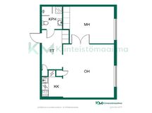 Pohjaratkaisu on erinomainen - Planlösningen är utmärkt