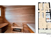 Asunnon A14 sauna
