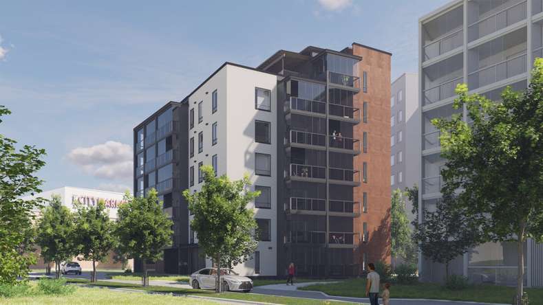 Kerrostalo, 3h+kt+s, 64,5 m², Sompio - Näkymä 3