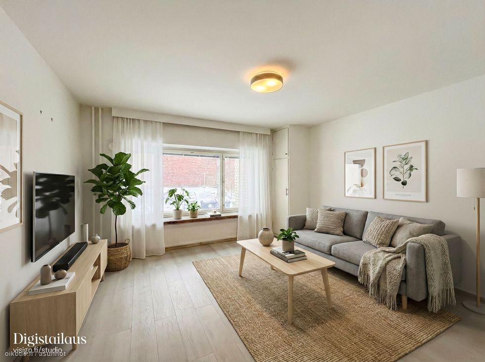 Läpitalon kaksio tehoneliöillä hyvin pidetystä yhtiötä. Loistosijainti ja tehoneliöt tarjolla!