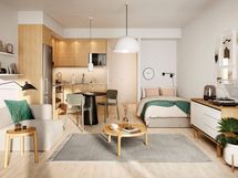 Visualisointi Renatan kodista C 41, C 46, C 53, C 58 ja C 63, 1h+kt, 27 m²