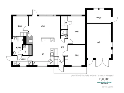 Omakotitalo, 4h,k,khh,ph,s,at,var., 105/115 m², Haukipudas - View 2