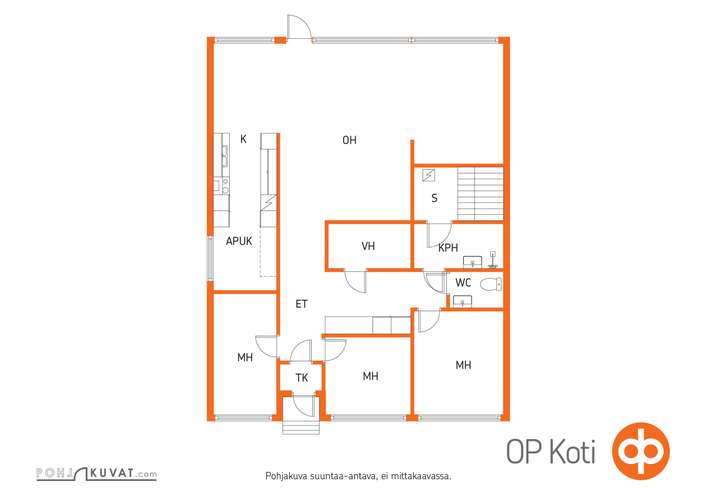 Rivitalo, 4-5h+avok+kph/s+erill.wc+vh+var+autotallipaikka, 119 m², Nummi - View 2