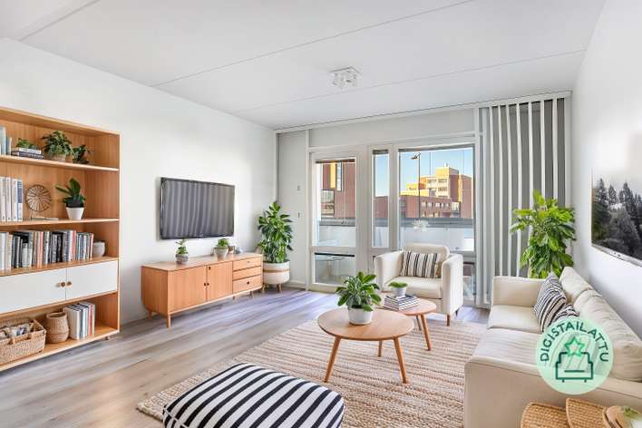 Kerrostalo, 3h, k, kph, s, erill. wc, las. parveke, 76,5 m², Saunalahti, Espoo